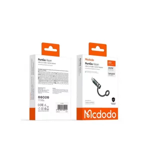 تصویر تبدیل تایپ‌سی به تایپ‌سی مک‌دودو OT-2620، نمایشگر دیجیتال ۲۴۰ وات