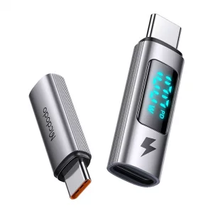 تبدیل Type-C به Type-C مک‌دودو OT-6090، نمایشگر دیجیتال 100 وات