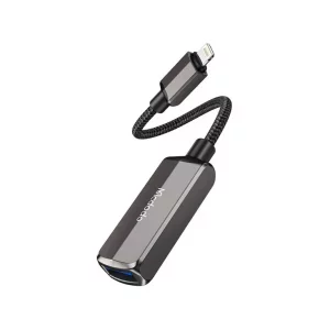 مبدل OTG لایتنینگ به USB-A و لایتنینگ مک‌دودو CA-2690 | اتصال هارد ۲ ترابایت، شارژ سریع آیفون
