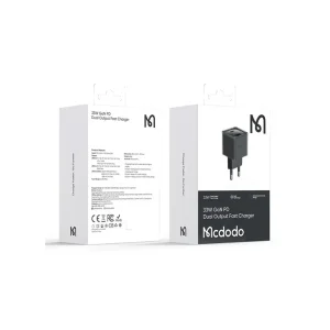 تصویر شارژر مک دودو CH-4151 GaN 33W | دو پورت PD+QC مناسب آیفون و شیائومی