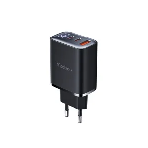 شارژر اصلی ۳۰W مک دودو CH-2180 | سه پورت (۲C+۱A) | نمایشگر دیجیتال LED | فست شارژ PD/PPS