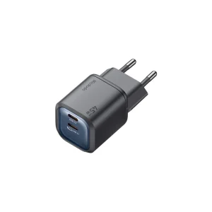 شارژر دیواری ۴۵ وات دو پورت مک دودو CH-1000 | فناوری GaN، فست PD/QC