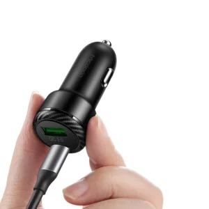 شارژر فندکی مک‌دودو CC-5970 با توان 38 وات، دارای فست شارژ PD+QC3.0