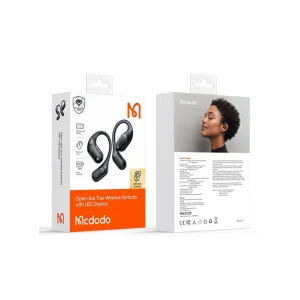 هندزفری القایی مک دودو HP-007، بهترین انتخاب برای ورزشکاران، با طراحی گوش باز، ایمن و ضدآب.webp