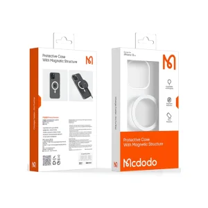 تصویر قاب شفاف مگ‌سیف آیفون 16 پرو مک‌دودو PC-4922 | ضد زردی + محافظ لنز