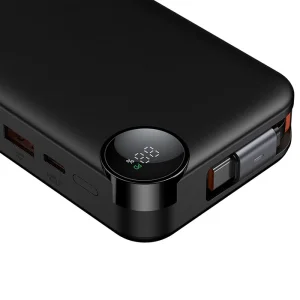 پاوربانک مک‌دودو MC-3870 با توان 30 وات و ظرفیت 10000 میلی‌آمپر به همراه کابل شارژ.webp