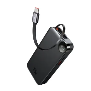 پاوربانک مک‌دودو MC-3860 با توان ۲۲.۵ وات و ظرفیت ۱۰۰۰۰ میلی‌آمپر به همراه کابل تایپ سی.