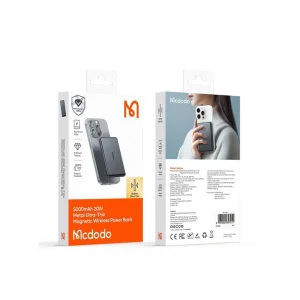 تصویر پاوربانک مگ‌سیف مک‌دودو MC-4641 | شارژ سریع 20W، ظرفیت 5000mAh وایرلس.