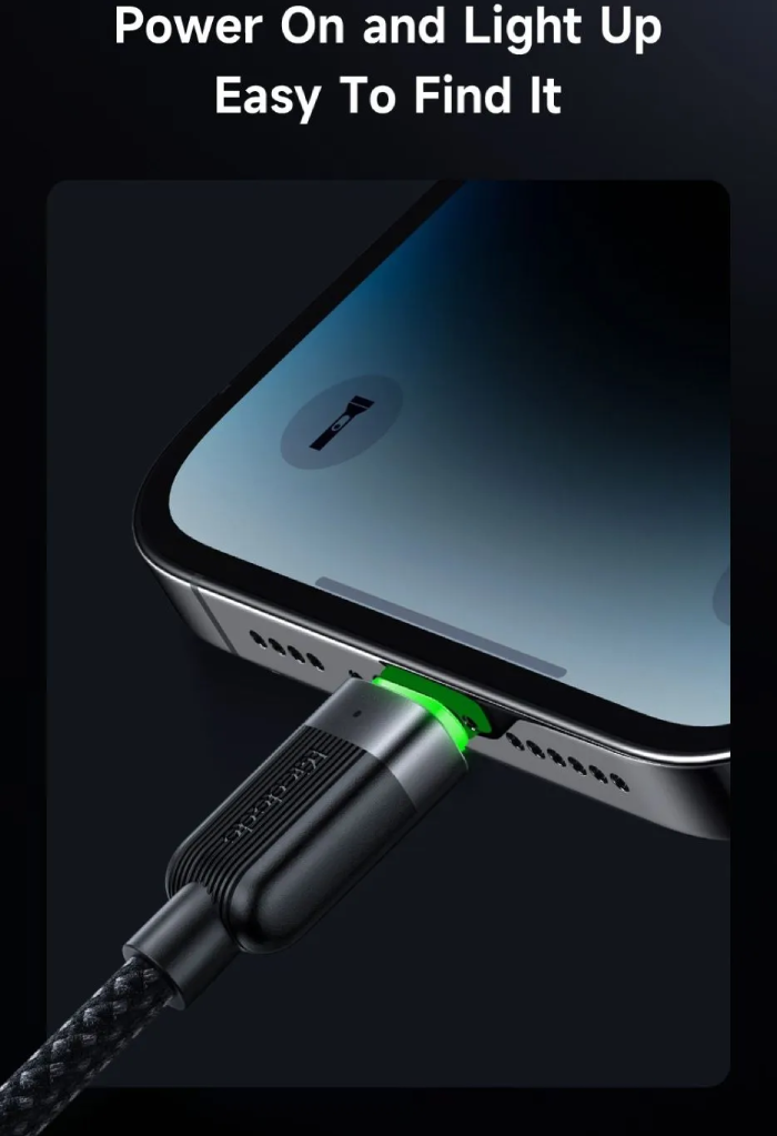 کابل شارژ سریع تایپ سی به لایتنینگ 36 وات 1.2 متری با بدنه مگنتی مک دودو CA-2010