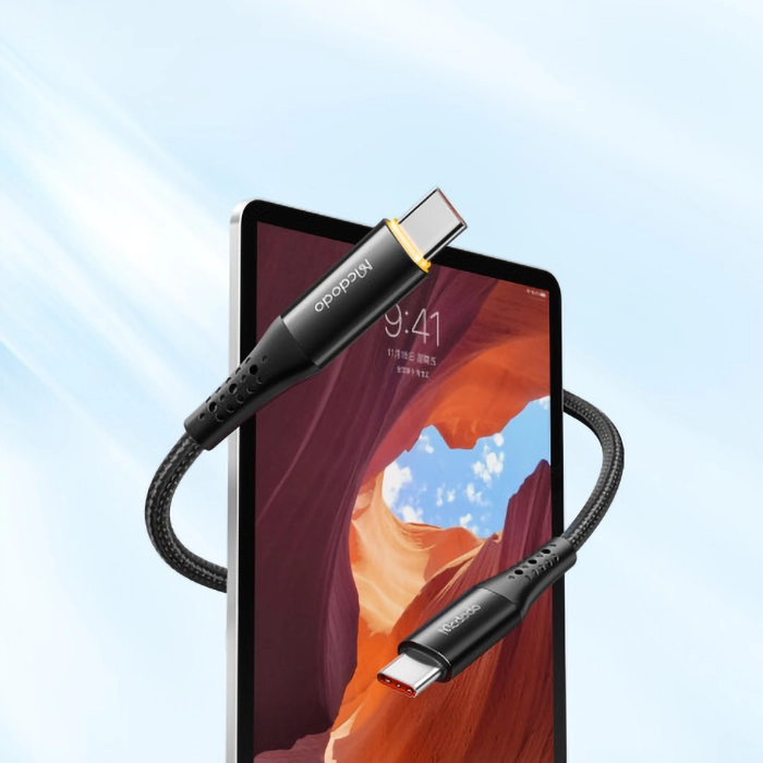 کابل قطع‌کن دار تایپ‌سی مک‌دودو CA-3461، فست شارژ ۱۰۰ وات + هوشمند، ۱.۸ متر