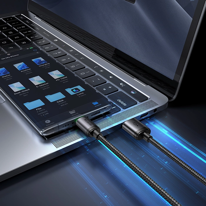 کابل مقاوم مک‌دودو CA-3960، پشتیبانی از شارژ سریع با توان 60 وات، ۳ آمپر و طول 1 متر