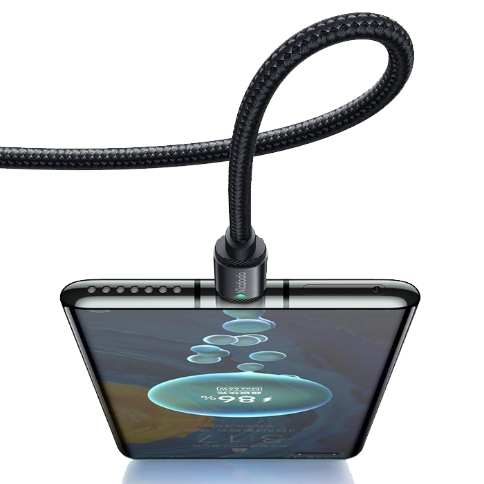 کابل شارژ سریع مک‌دودو CA-4730، تجربه فست شارژ سریع و مطمئن با توان 120 وات، جریان 6 آمپر و طول 1.5 متر