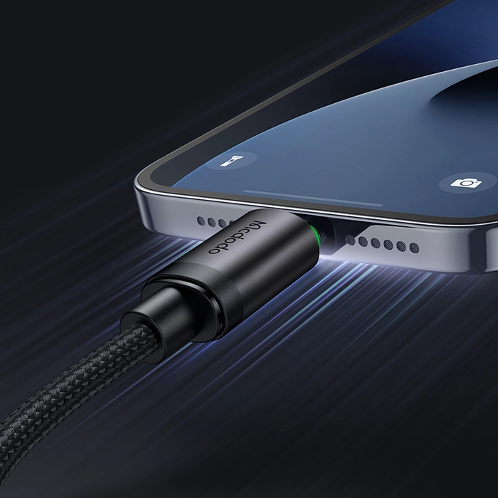 کابل شارژ سریع مکدودو CA-4820 با توان 36 وات، پشتیبانی از CarPlay و طول 1 متر
