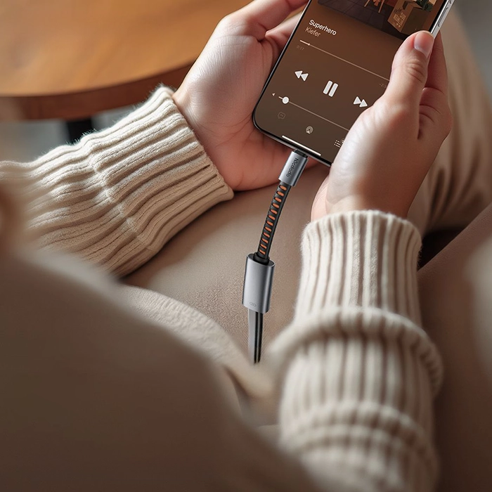 تبدیل لایتنینگ به تایپسی ۳کاره مکدودو CA-4870 با قابلیت شارژ سریع ۲۴ وات و انتقال دیتا - فروشگاه iDigie