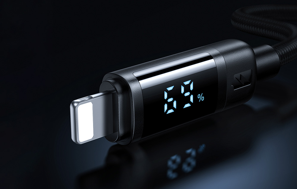 فروش کابل شارژ و انتقال داده فست یو اس بی به لایتنینگ 3 آمپر 1.2 متری مکدودو