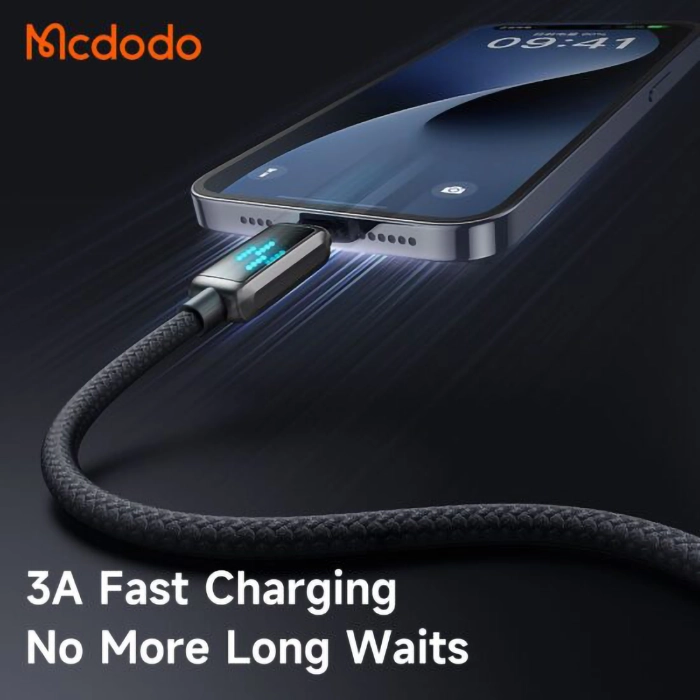 کابل مکدودو CA-5250، بهترین انتخاب برای شارژ سریع و ایمن دستگاههای اپل با بدنه مقاوم و نمایشگر LED هوشمند