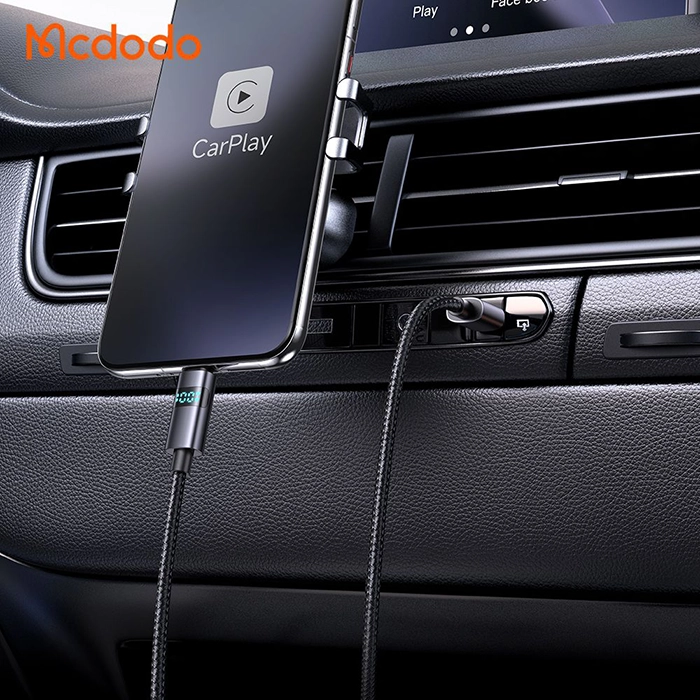 کابل USB به تایپ‌سی مک‌دودو CA-652، راه‌حل قدرتمند و هوشمند برای شارژ سریع دستگاه‌های Type-C با نمایشگر دیجیتال