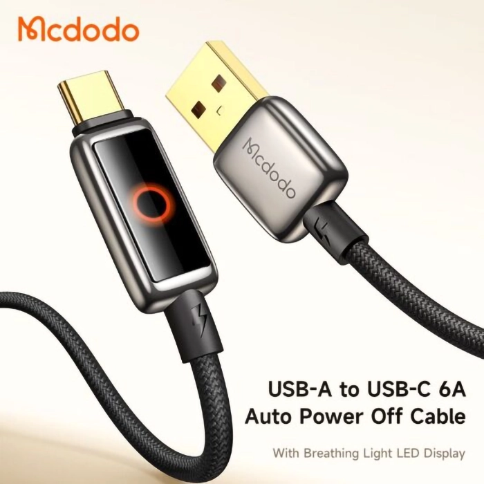 کابل USB به Type-C مکدودو CA-6650، راهحل مطمئن برای شارژ سریع و ایمن گوشی، تبلت و پاوربانک