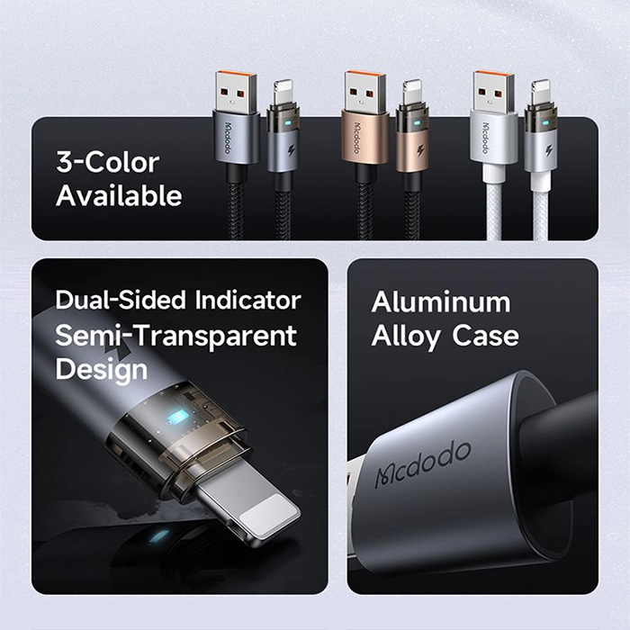 کابل شارژ مکدودو CA-691 با طول 1.2 متر، تجربه شارژ سریع و پایدار برای آیفون و آیپد