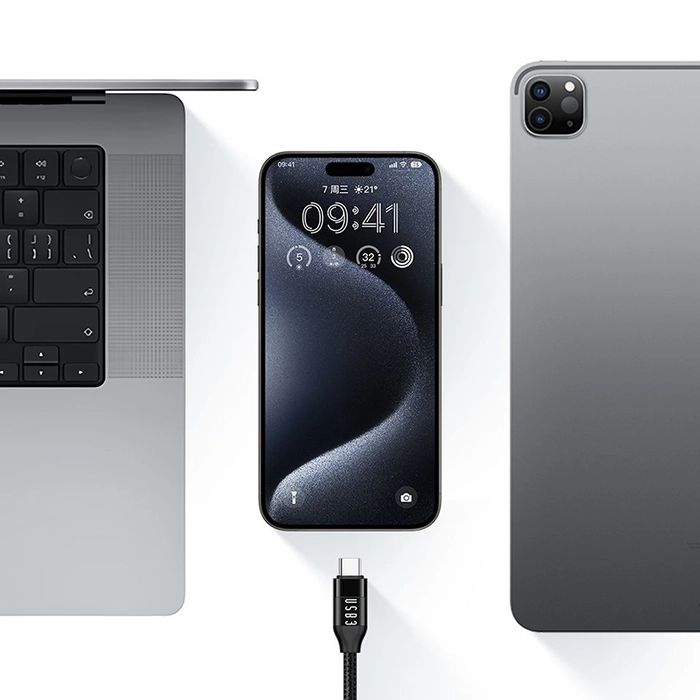 کابل فست شارژ و انتقال داده مک‌دودو CA-7132 با توان 100 وات، سرعت انتقال 10Gbps و طول 1.2 متر