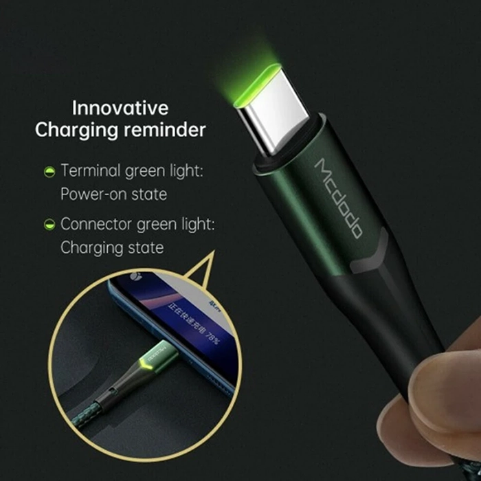 کابل USB به تایپ‌سی مک‌دودو CA-7963، راه‌حل مطمئن برای شارژ سریع دستگاه‌های Type-C با طول 1.5 متر