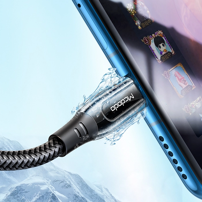 کابل تایپسی مکدودو CA-8120، شارژ سریع ۱۰۰ وات و انتقال دیتا PD، طول 1.2 متر