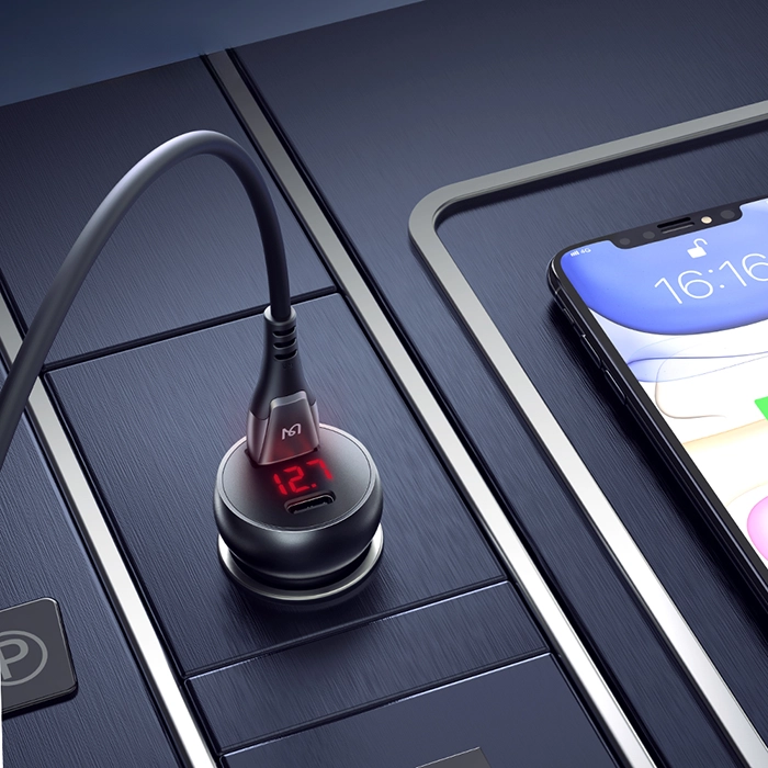 شارژر فندکی مک‌دودو CC-6810، راه‌حل مناسب برای شارژ دستگاه‌های شما در خودرو با توان 30 وات، ۲ پورت، ۵ آمپر PD و نمایشگر دیجیتال