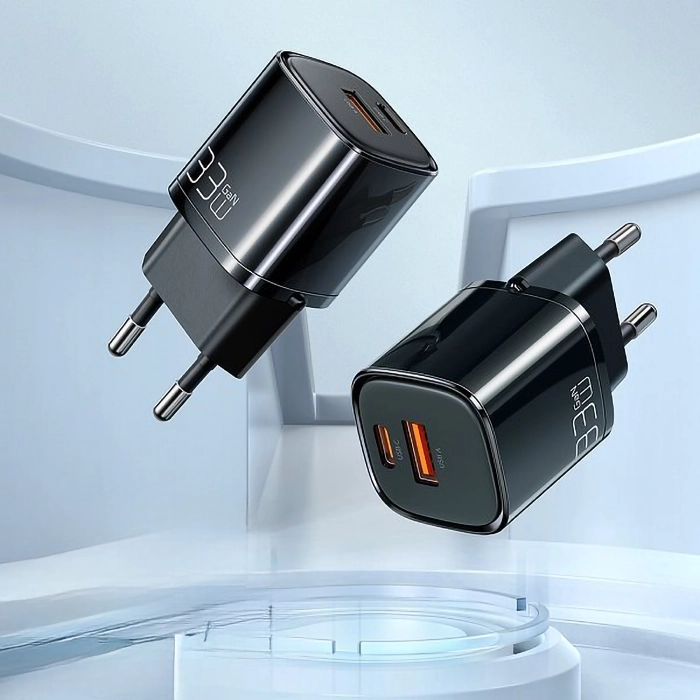 شارژر دیواری 33 وات مکدودو CH-0151 با قابلیت شارژ سریع با دو پورت PD و QC، فناوری GaN و پورت Type-C برای آیفون و شیائومی