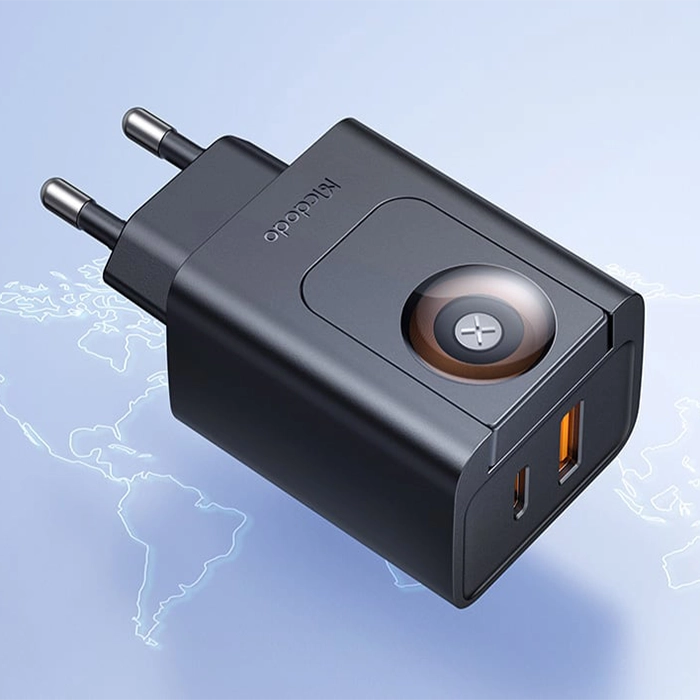 شارژر مک‌دودو CH-3700، تجربه شارژ سریع و کارآمد با فناوری PD و QC و شارژ وایرلس اپل واچ