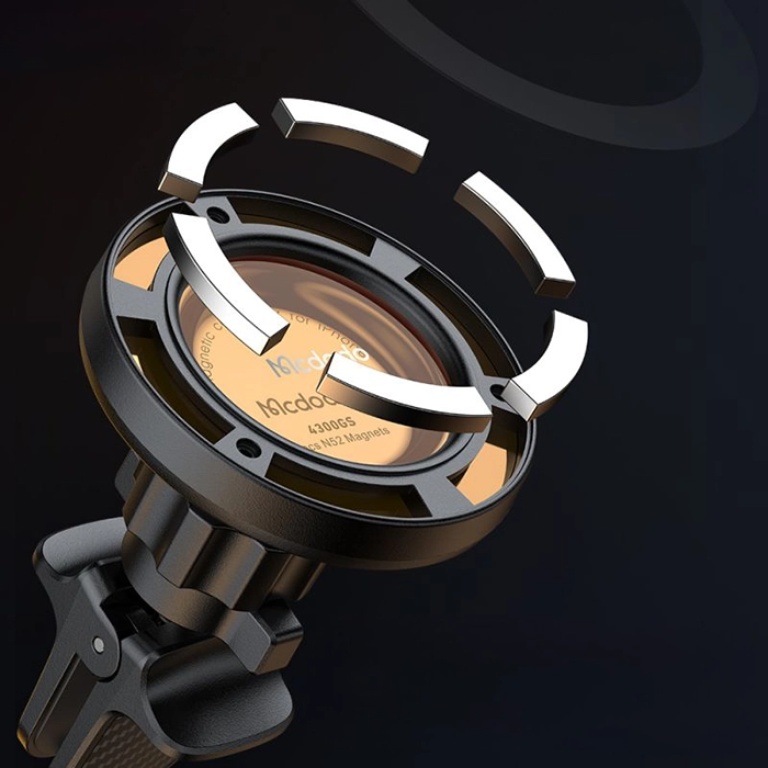 لدر دریچه کولر مک‌دودو CH-4050، راه‌حل مناسب برای نگهداری گوشی شما در خودرو با گیره قوی، ضد لغزش و گارانتی اصل.