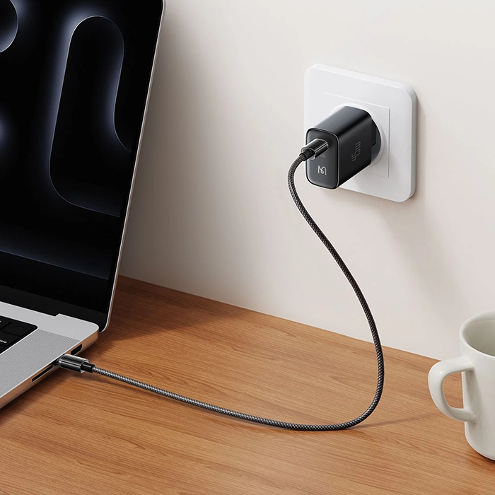 تصویر شارژر دیواری 45 وات مکدودو CH-5080 سوپرفست 2.0 همراه کابل