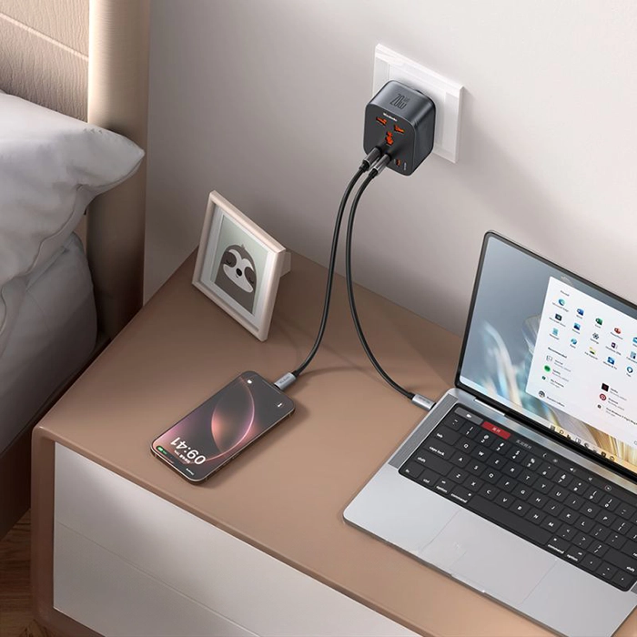 شارژر مسافرتی مکدودو CP-0750، تجربه شارژ کارآمد در سفر با فناوری GaN، 3 پورت و فست شارژ PD+QC