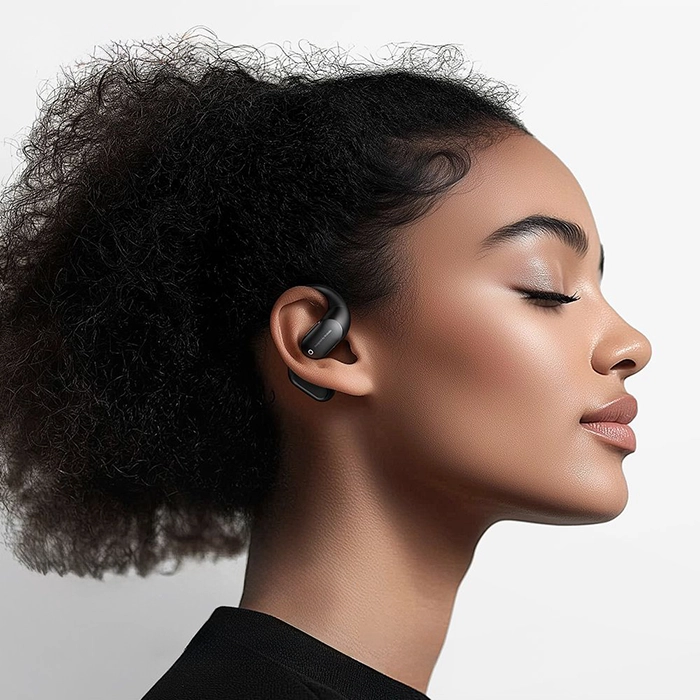 هندزفری القایی مک دودو HP-007، دارای طراحی گوش باز، ایمنی بالا، ضدآب و مناسب برای ورزش.webp