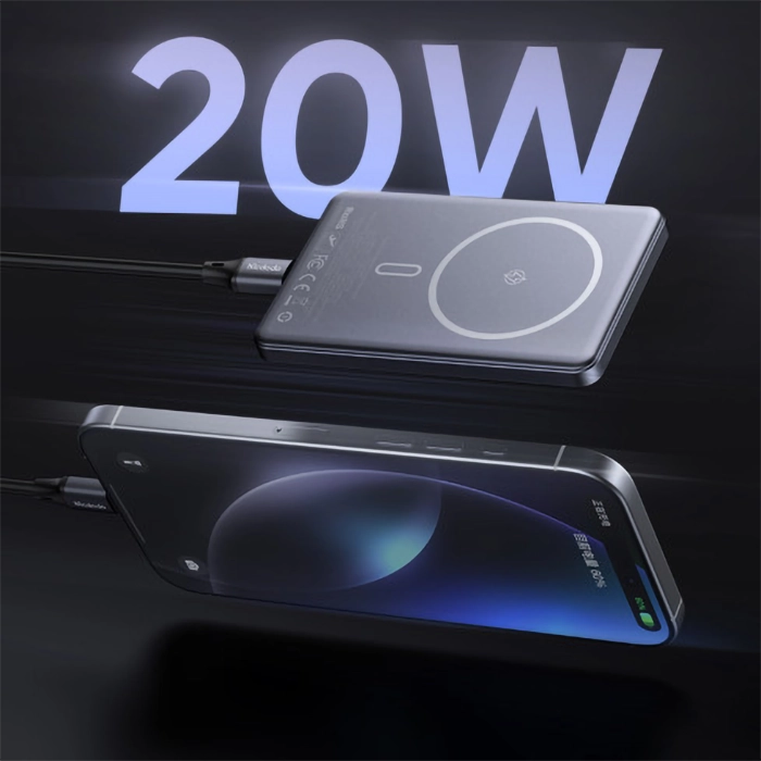 پاوربانک مگسیف مکدودو MC-4641 با قابلیت شارژ سریع 20W و ظرفیت 5000mAh وایرلس