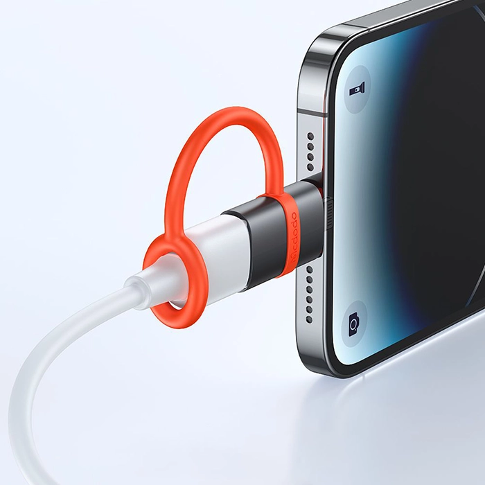 تبدیل مک‌دودو OT-2600، بهترین انتخاب برای انتقال سریع فایل‌ها بین کامپیوتر و آیفون با پورت لایتنینگ، بدنه مقاوم و بند سیلیکونی