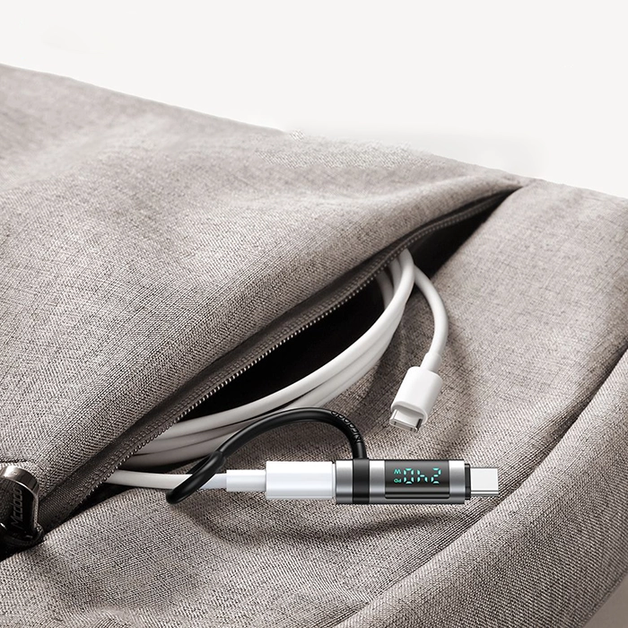 تبدیل تایپسی به تایپسی مکدودو OT-2620 با قابلیت نمایش توان شارژ و پشتیبانی از توان تا ۲۴۰ وات