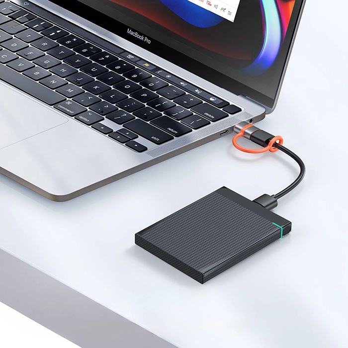 مبدل تایپسی به USB ۳.۰ مکدودو OT-3800، امکان اتصال فلش و هارد اکسترنال با سرعت بالا، مدل OT3800