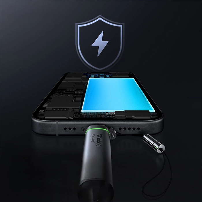 تبدیل Type-C به Lightning مکدودو OT-6010، راهحل مناسب برای شارژ سریع و ایمن دستگاههای iOS با قابلیت قطع کن اتوماتیک