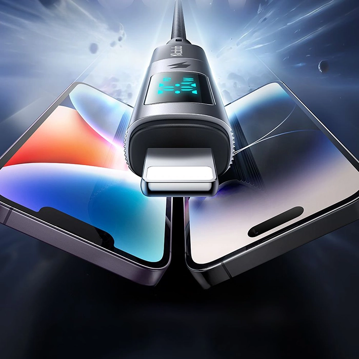 تبدیل Type-C به Lightning مکدودو OT-6100، تجربه شارژ سریع و مانیتورینگ توان با نمایشگر دیجیتال 36 وات