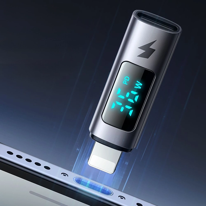 تبدیل Type-C به Lightning مکدودو OT-6100 با قابلیت نمایش توان شارژ و پشتیبانی از توان تا 36 وات