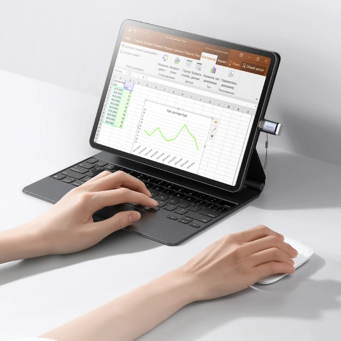 تصویر تبدیل OTG یو اس بی به Lightning مکدودو OT-7390 | ارسال فوری | iDigie