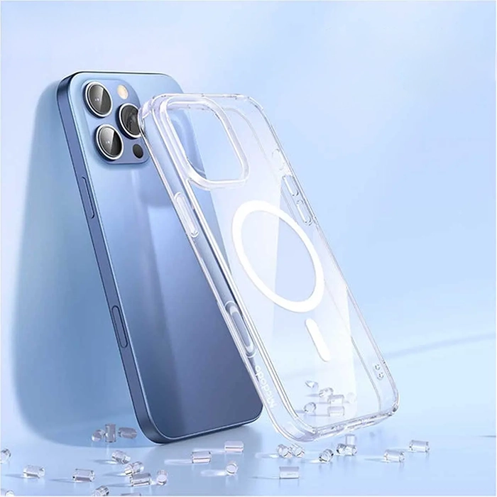 تصویر قاب شفاف مگنتی مک دودو PC-4920 آیفون 16 | ضد زردی + مگ سیف قوی.