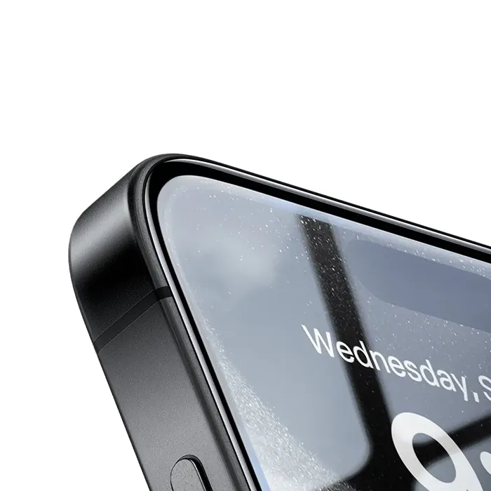 گلس حریم خصوصی مک دودو PF-6867 آیفون 16 پرو مکس با امنیت بصری برای جلوگیری از دید افراد کناری و سختی 9H نشکن