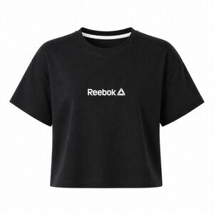 کراپ آستین کوتاه طرح Reebok