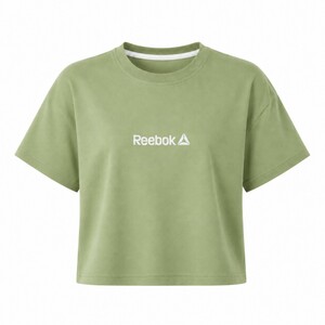 کراپ آستین کوتاه طرح Reebok