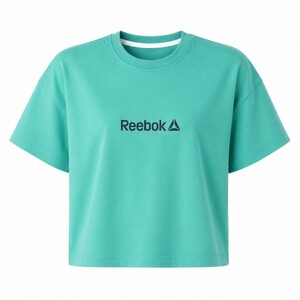 کراپ آستین کوتاه طرح Reebok