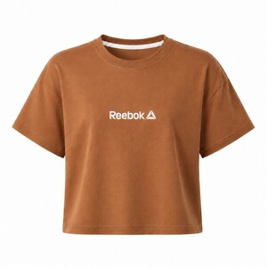 کراپ آستین کوتاه طرح Reebok
