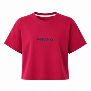 کراپ آستین کوتاه طرح Reebok