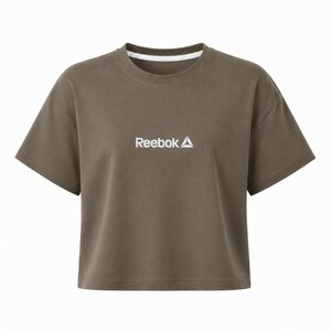 کراپ آستین کوتاه طرح Reebok