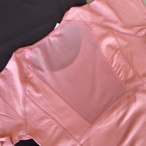 تیشرت ورزشی زنانه اسپاندکس پشت توری (6408)